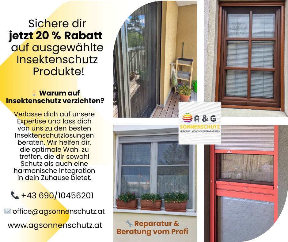 20% Rabatt auf Insektenschutz